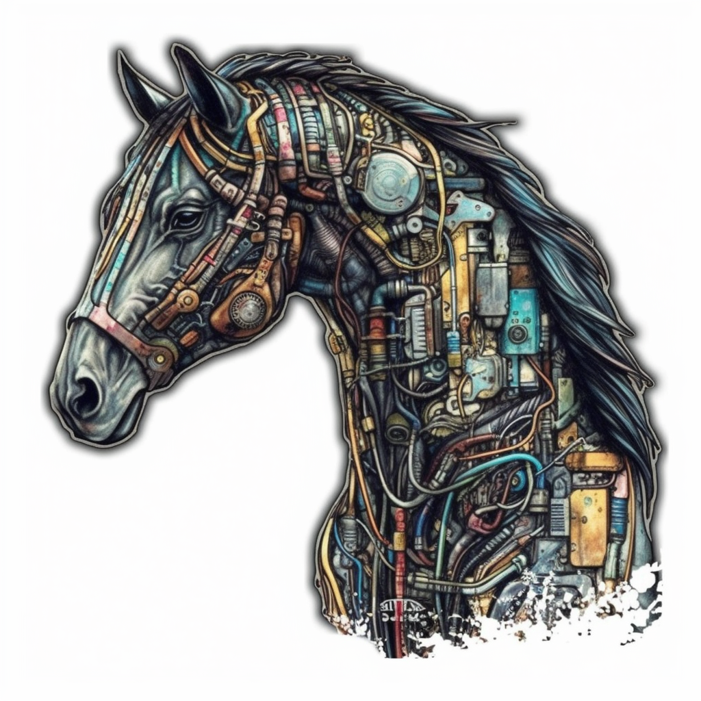 Horse Vinyl Decal Sticker for Car, Laptop, Tumbler and more # 00714