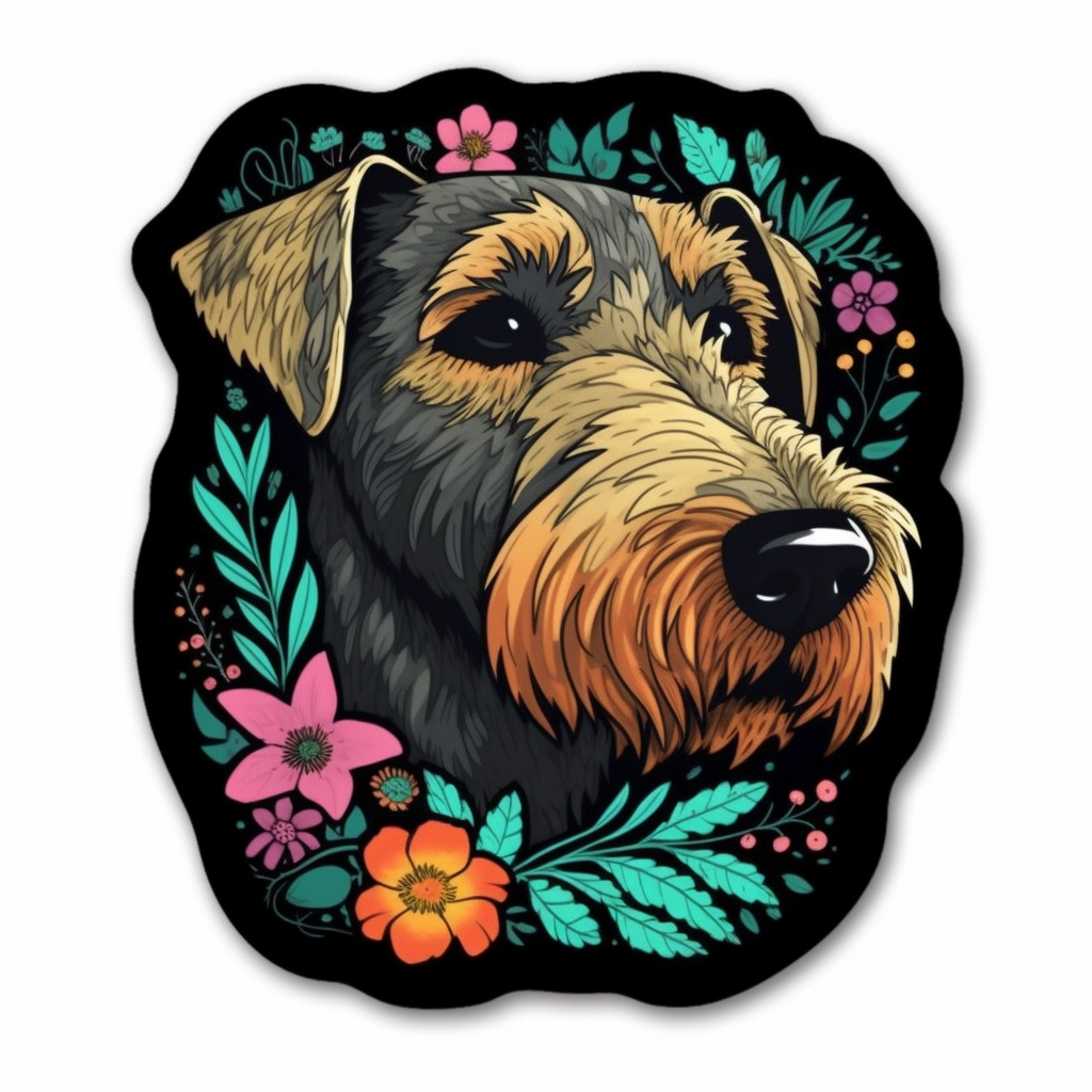 Irish Terrier Dog Vinyl Decal Sticker for Car, Laptop, Tumbler and more # 007647