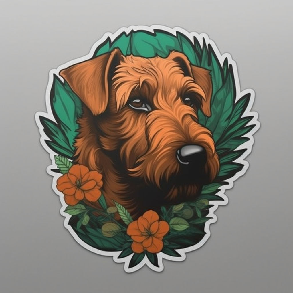Irish Terrier Dog Vinyl Decal Sticker for Car, Laptop, Tumbler and more # 007635