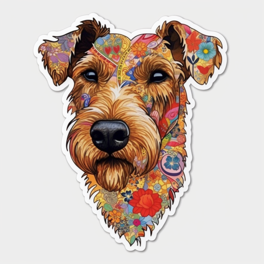Irish Terrier Dog Vinyl Decal Sticker for Car, Laptop, Tumbler and more # 007633
