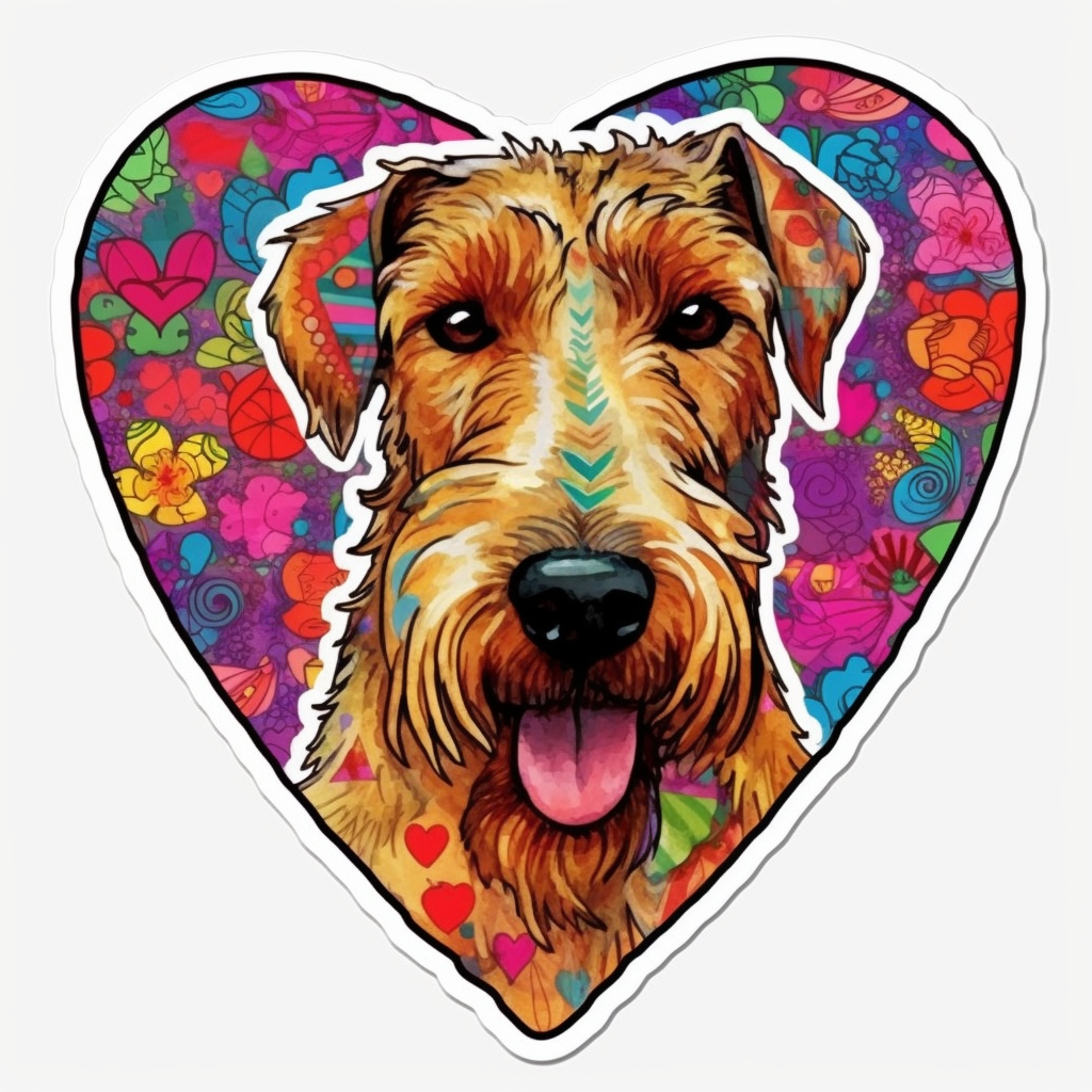 Irish Terrier Dog Vinyl Decal Sticker for Car, Laptop, Tumbler and more # 007638