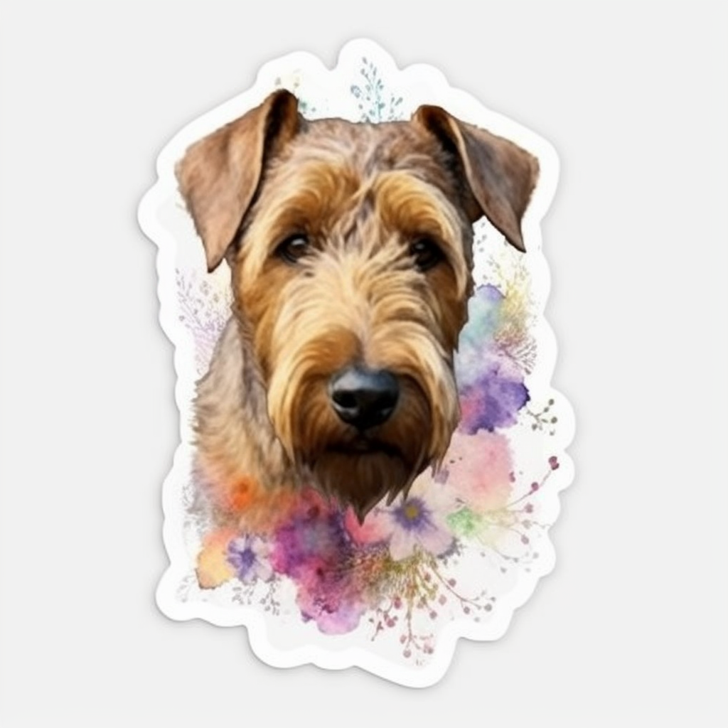 Irish Terrier Dog Vinyl Decal Sticker for Car, Laptop, Tumbler and more # 007651