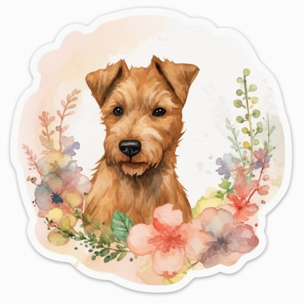 Irish Terrier Dog Vinyl Decal Sticker for Car, Laptop, Tumbler and more # 007639