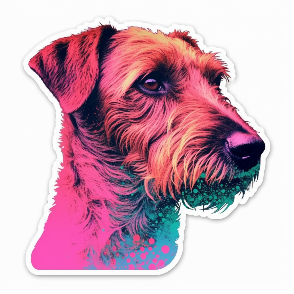 Irish Terrier Dog Vinyl Decal Sticker for Car, Laptop, Tumbler and more # 007655