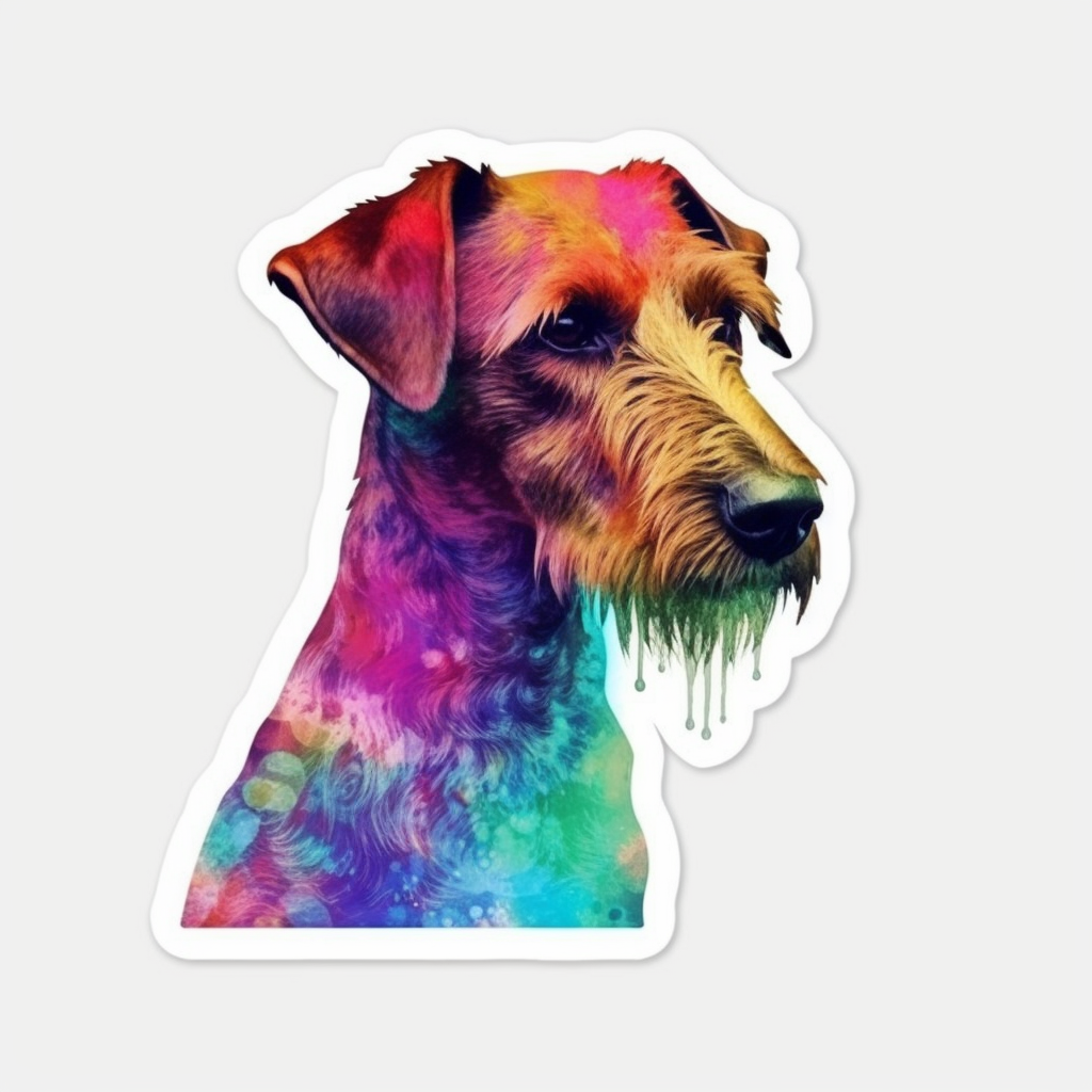 Irish Terrier Dog Vinyl Decal Sticker for Car, Laptop, Tumbler and more # 007653