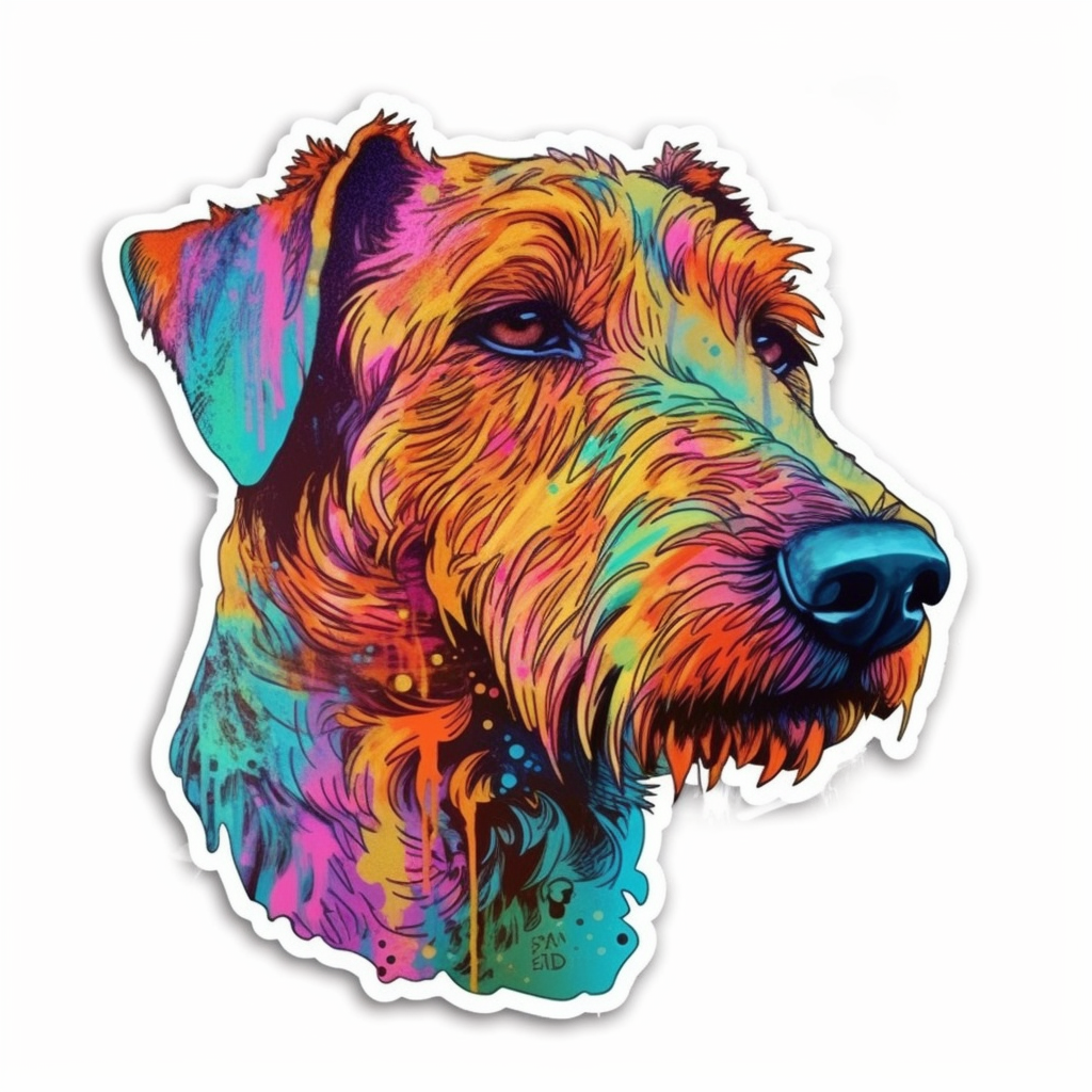 Irish Terrier Dog Vinyl Decal Sticker for Car, Laptop, Tumbler and more # 007642