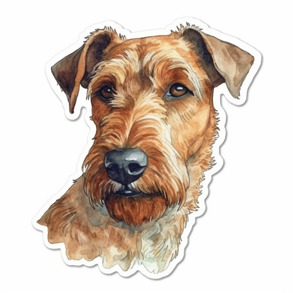 Irish Terrier Dog Vinyl Decal Sticker for Car, Laptop, Tumbler and more # 007643