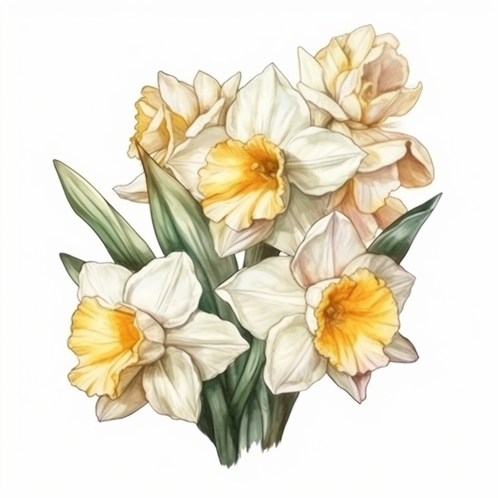 Jonquil Flower Vinyl Decal Sticker for Car, Laptop, Tumbler and more # 006296