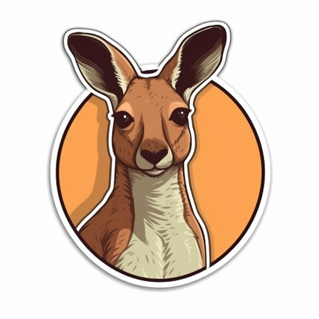 Kangaroo Vinyl Decal Sticker for Car, Laptop, Tumbler and more # 001702