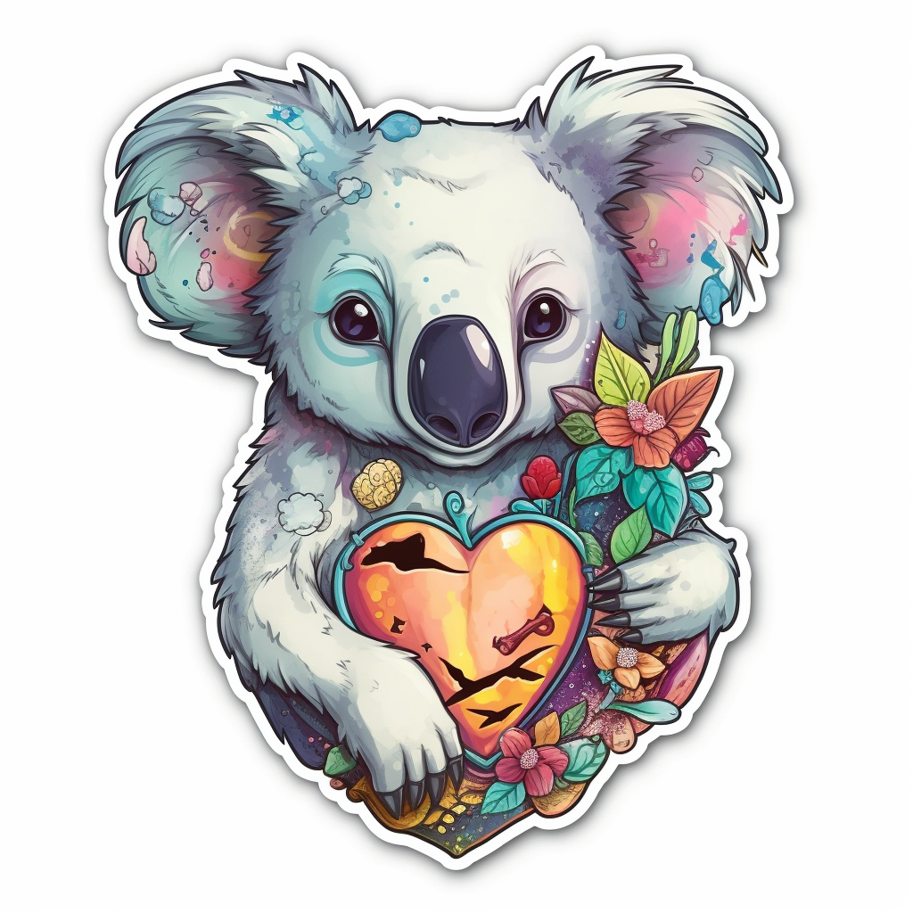 Koala Vinyl Decal Sticker for Car, Laptop, Tumbler and more # 00808