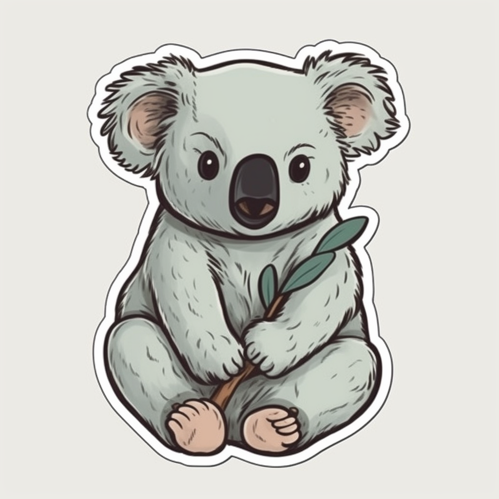 Koala Vinyl Decal Sticker for Car, Laptop, Tumbler and more # 00818