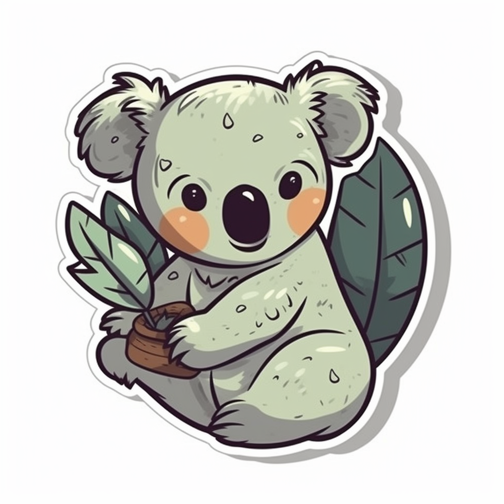 Koala Vinyl Decal Sticker for Car, Laptop, Tumbler and more # 00830