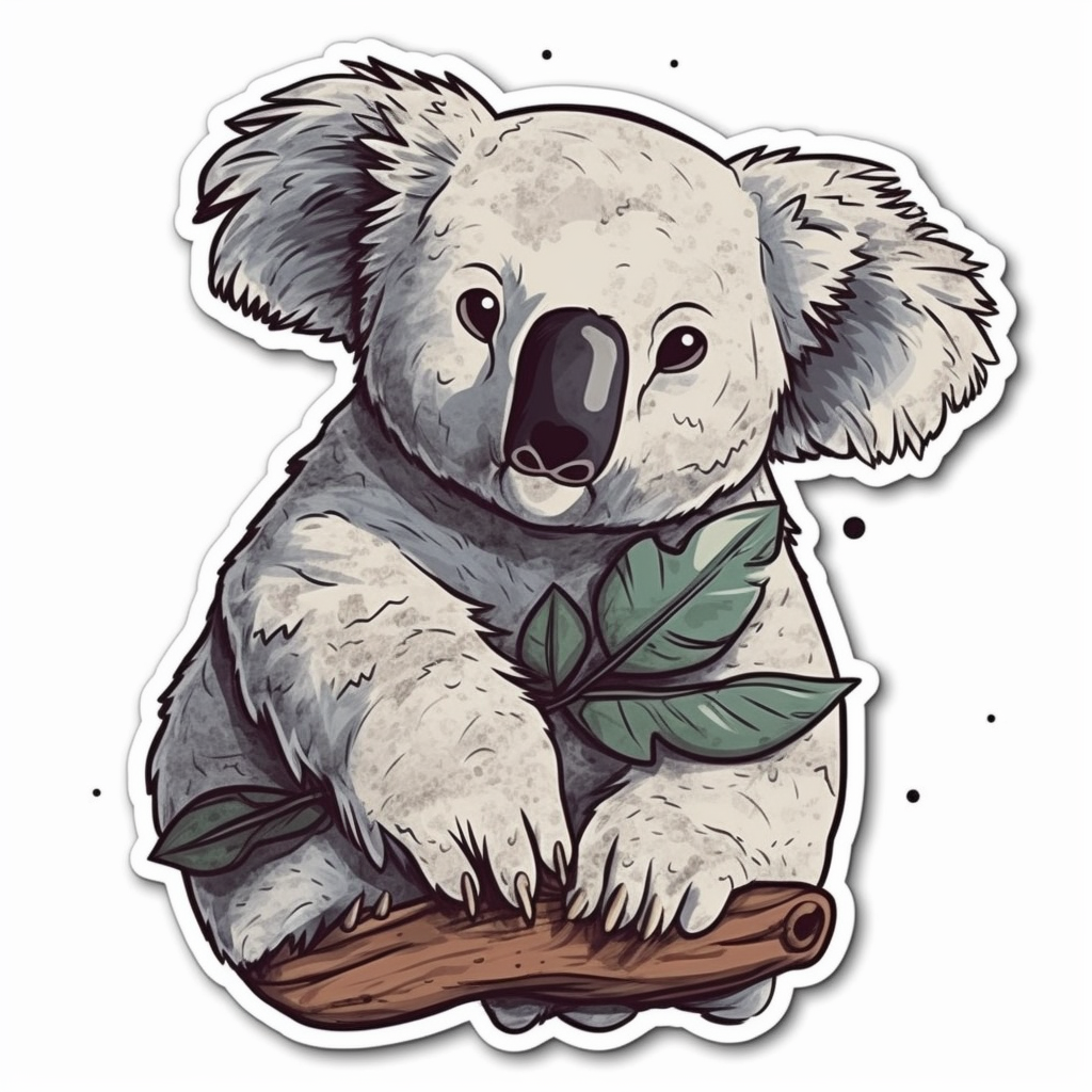 Koala Vinyl Decal Sticker for Car, Laptop, Tumbler and more # 00833