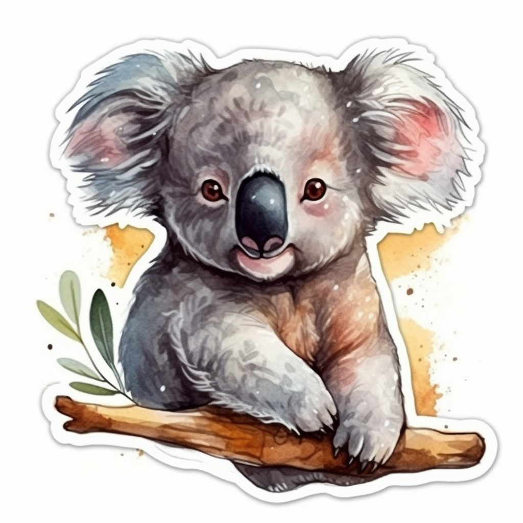 Koala Vinyl Decal Sticker for Car, Laptop, Tumbler and more # 00831