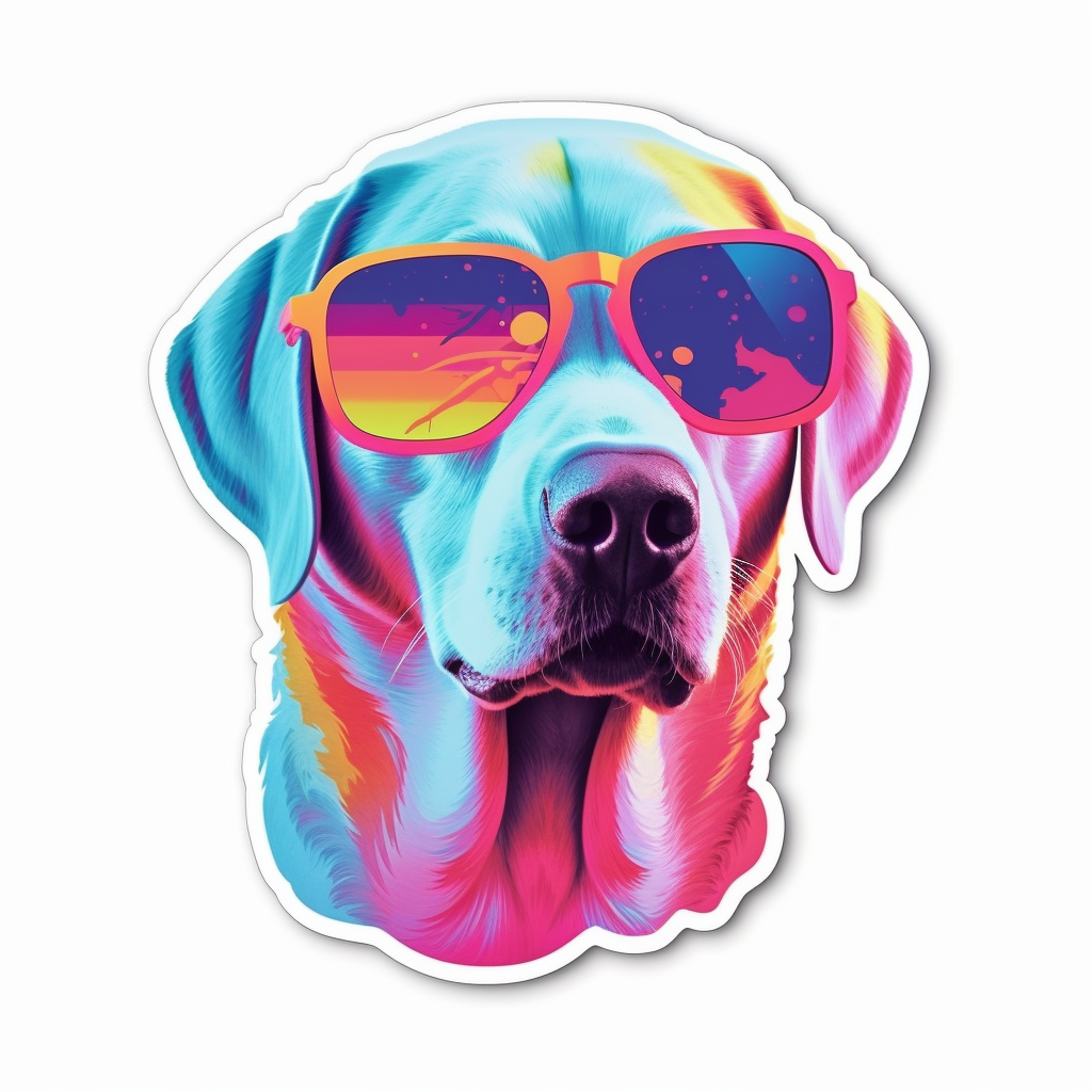 Labrador Retriever Dog Vinyl Decal Sticker for Car, Laptop, Tumbler and more # 004009