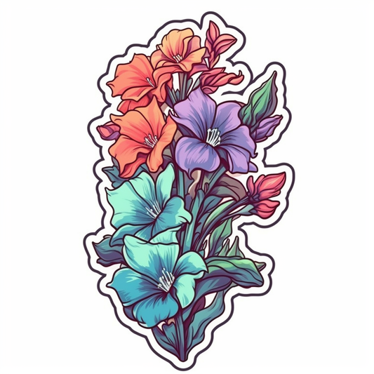 Larkspur Flower Vinyl Decal Sticker for Car, Laptop, Tumbler and more # 006165