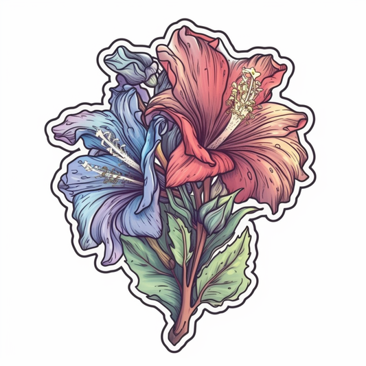 Larkspur Flower Vinyl Decal Sticker for Car, Laptop, Tumbler and more # 006160