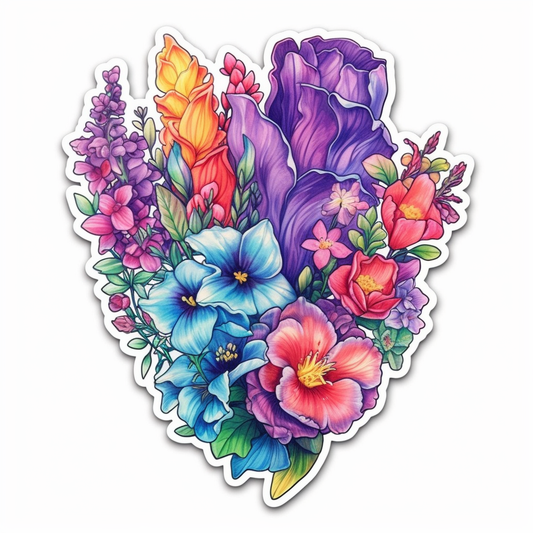 Larkspur Flower Vinyl Decal Sticker for Car, Laptop, Tumbler and more # 006217