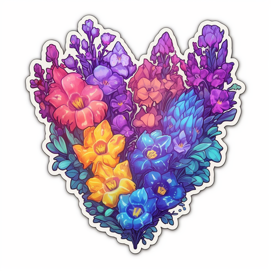 Larkspur Flower Vinyl Decal Sticker for Car, Laptop, Tumbler and more # 006220
