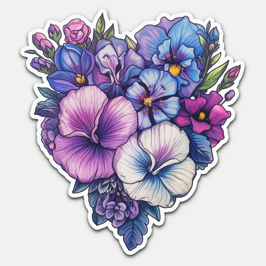 Larkspur Flower Vinyl Decal Sticker for Car, Laptop, Tumbler and more # 006179