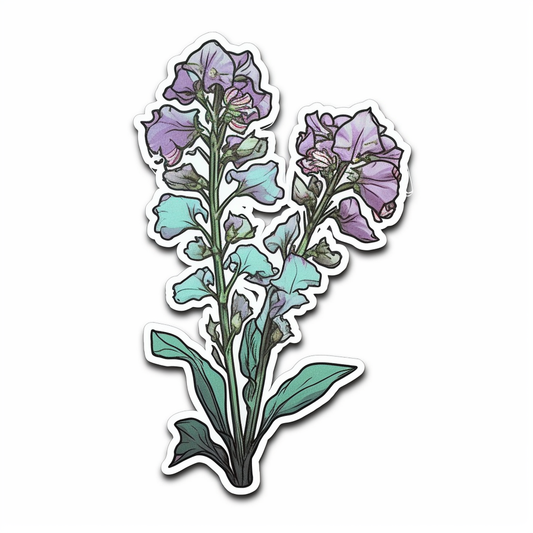 Larkspur Flower Vinyl Decal Sticker for Car, Laptop, Tumbler and more # 006161