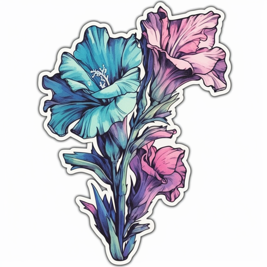 Larkspur Flower Vinyl Decal Sticker for Car, Laptop, Tumbler and more # 006186