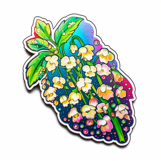 Lily of the valley Flower Vinyl Decal Sticker for Car, Laptop, Tumbler and more # 006139