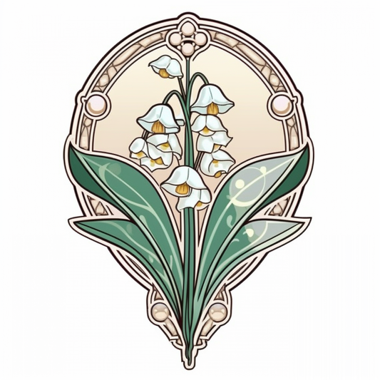 Lily of the valley Flower Vinyl Decal Sticker for Car, Laptop, Tumbler and more # 006116