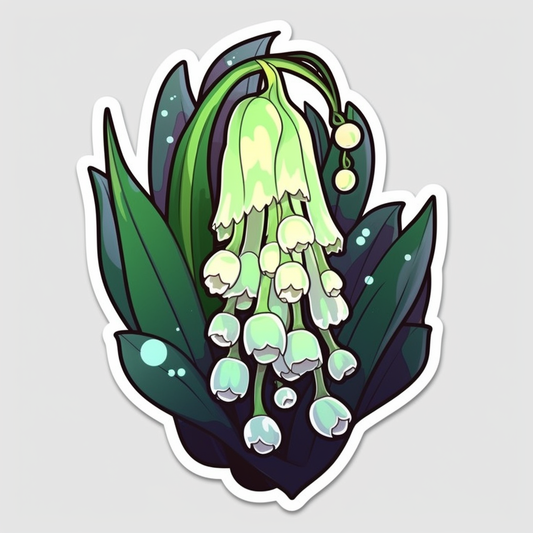 Lily of the valley Flower Vinyl Decal Sticker for Car, Laptop, Tumbler and more # 006125