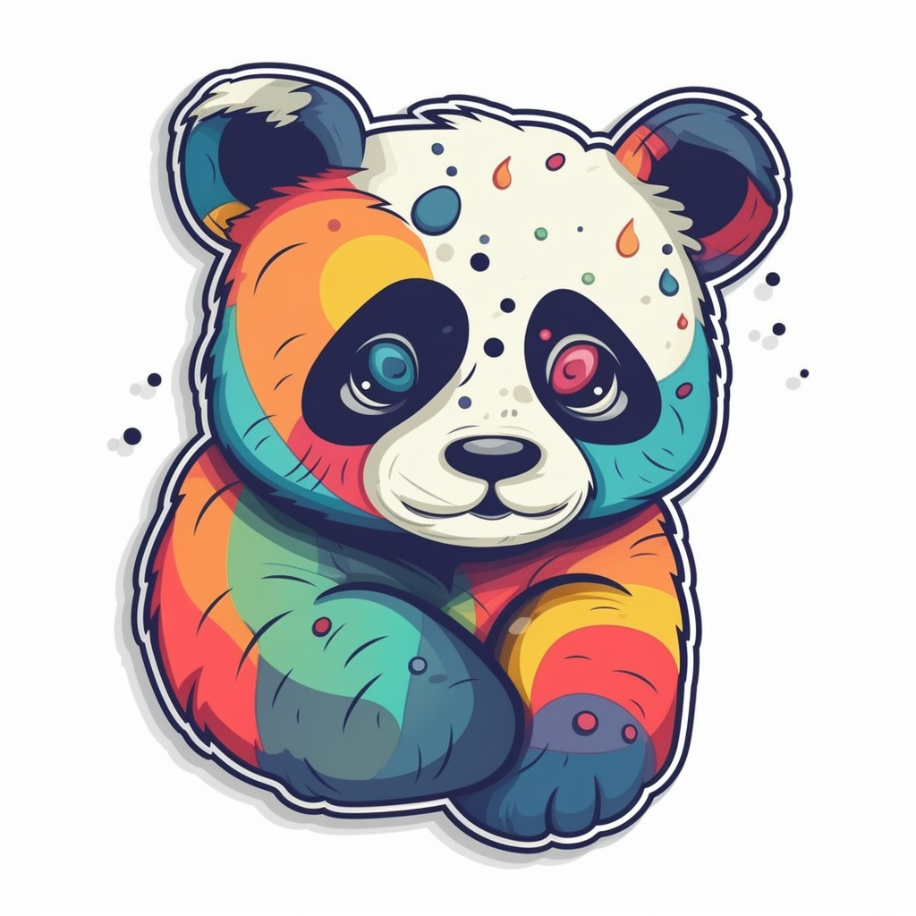 Panda Vinyl Decal Sticker for Car, Laptop, Tumbler and more # 006899