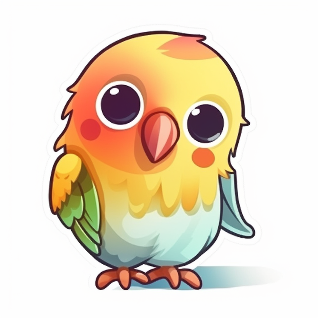Love Bird Parrot Vinyl Decal Sticker for Car, Laptop, Tumbler and more # 003917