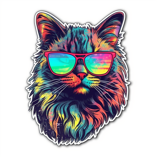 Maine Coon Cat Vinyl Decal Sticker for Car, Laptop, Tumbler and more # 004241