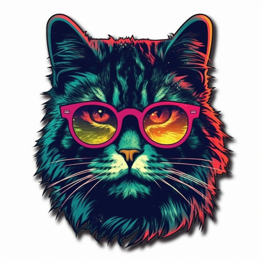 Maine Coon Cat Vinyl Decal Sticker for Car, Laptop, Tumbler and more # 004254