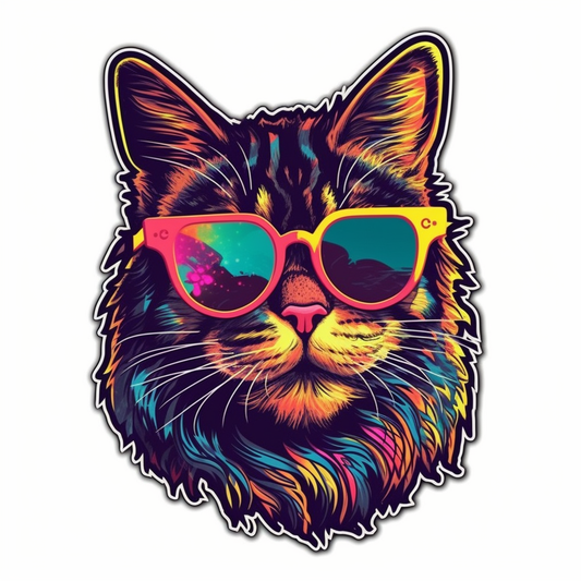 Maine Coon Cat Vinyl Decal Sticker for Car, Laptop, Tumbler and more # 004253