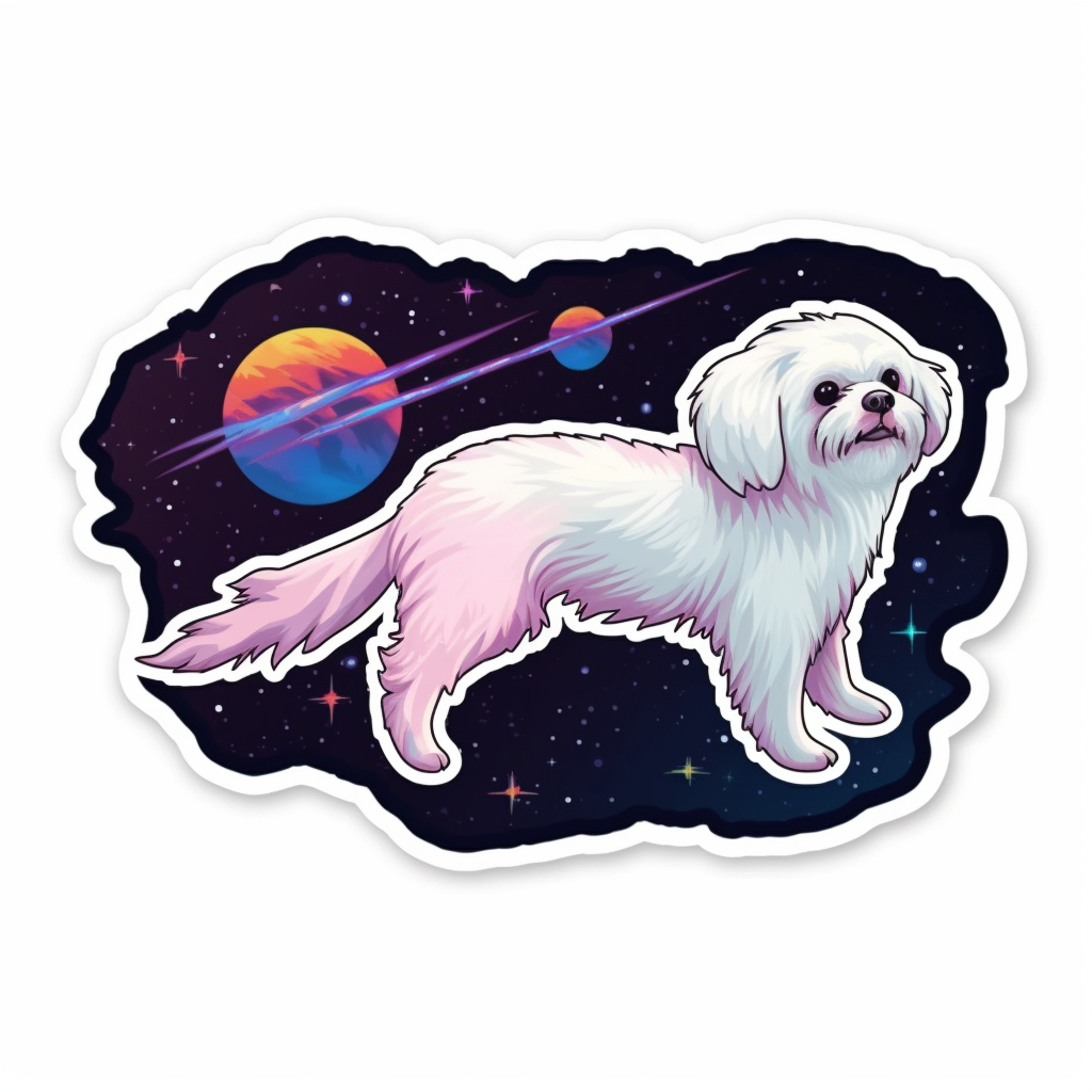 Maltese Dog Vinyl Decal Sticker for Car, Laptop, Tumbler and more # 007544