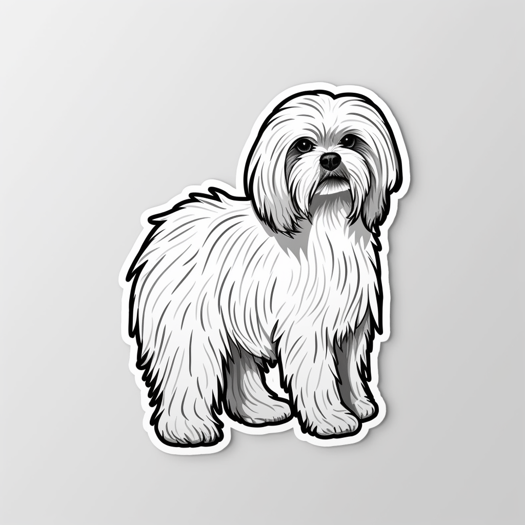 Maltese Dog Vinyl Decal Sticker for Car, Laptop, Tumbler and more # 007552