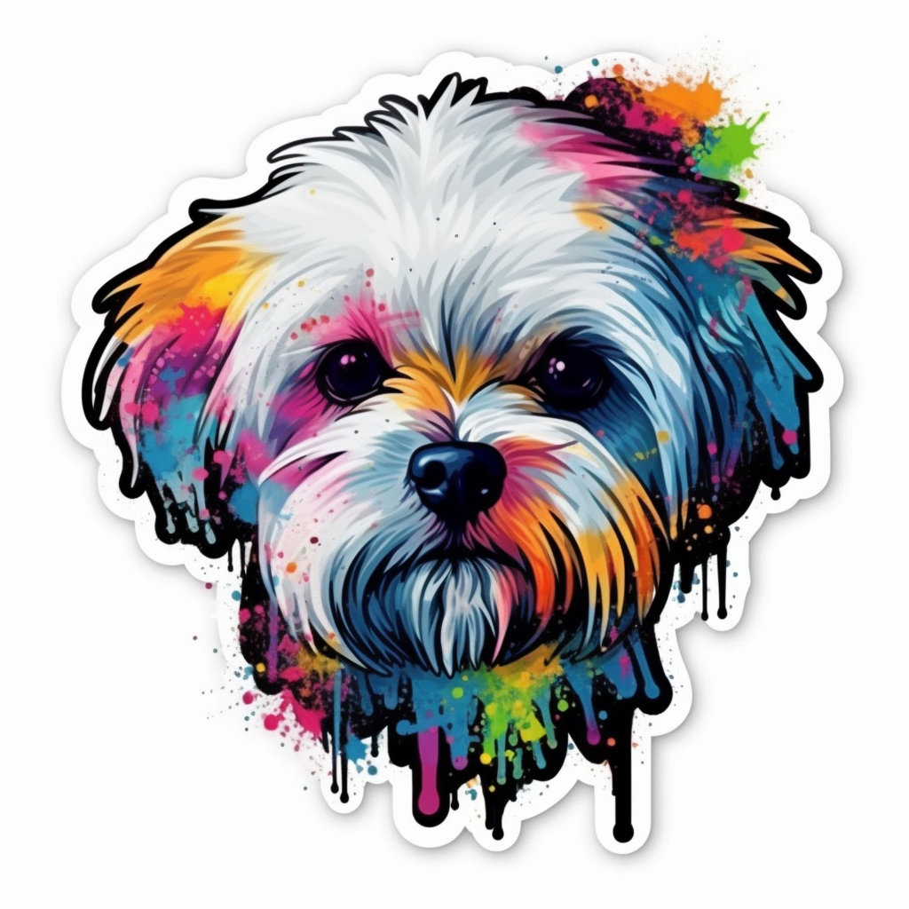 Maltese Dog Vinyl Decal Sticker for Car, Laptop, Tumbler and more # 007015