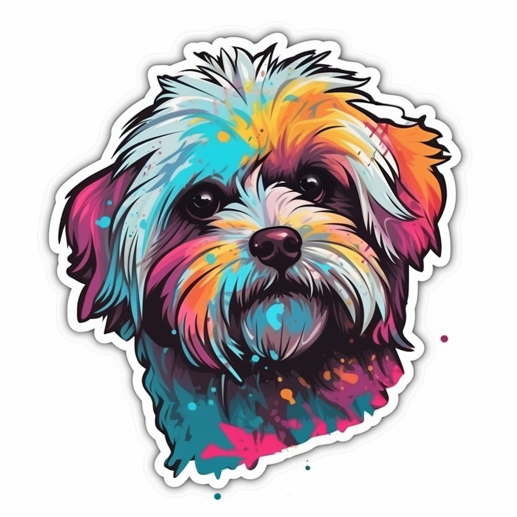 Maltese Dog Vinyl Decal Sticker for Car, Laptop, Tumbler and more # 007023