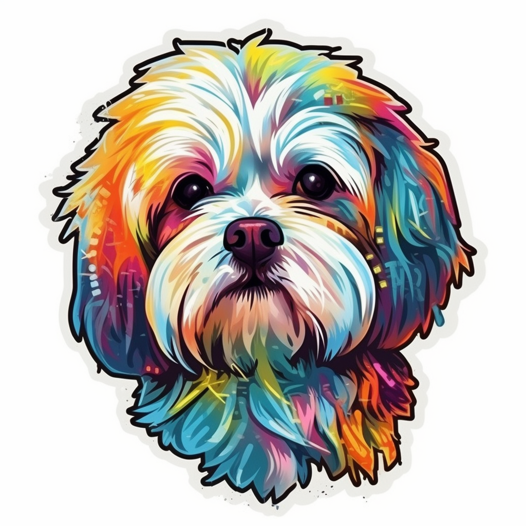 Maltese Dog Vinyl Decal Sticker for Car, Laptop, Tumbler and more # 007028