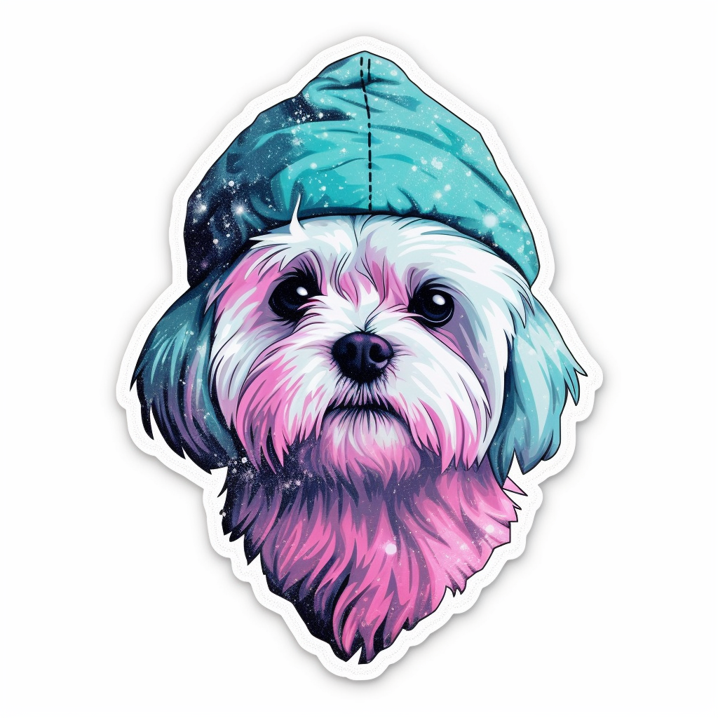 Maltese Dog Vinyl Decal Sticker for Car, Laptop, Tumbler and more # 007030