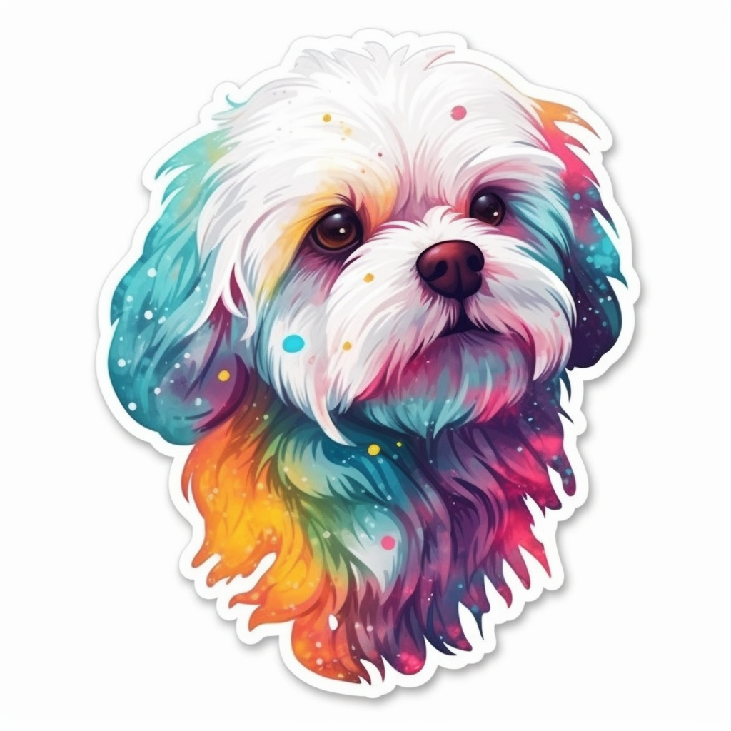 Maltese Dog Vinyl Decal Sticker for Car, Laptop, Tumbler and more # 007026