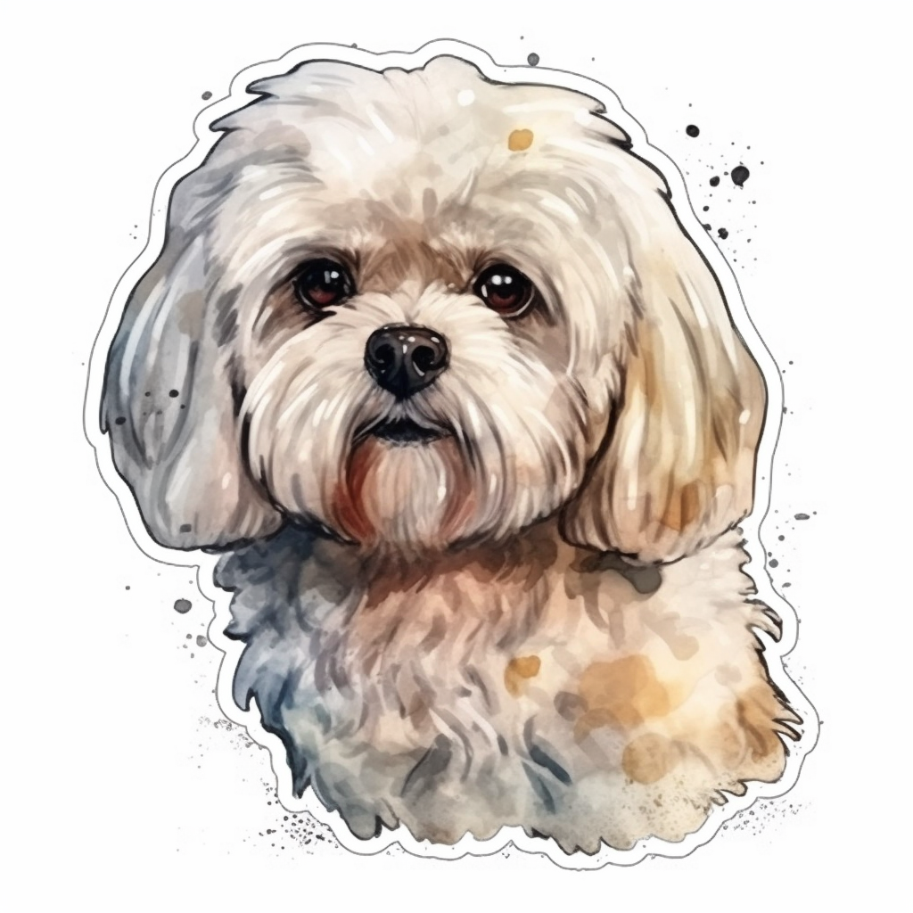 Maltese Dog Vinyl Decal Sticker for Car, Laptop, Tumbler and more # 007031