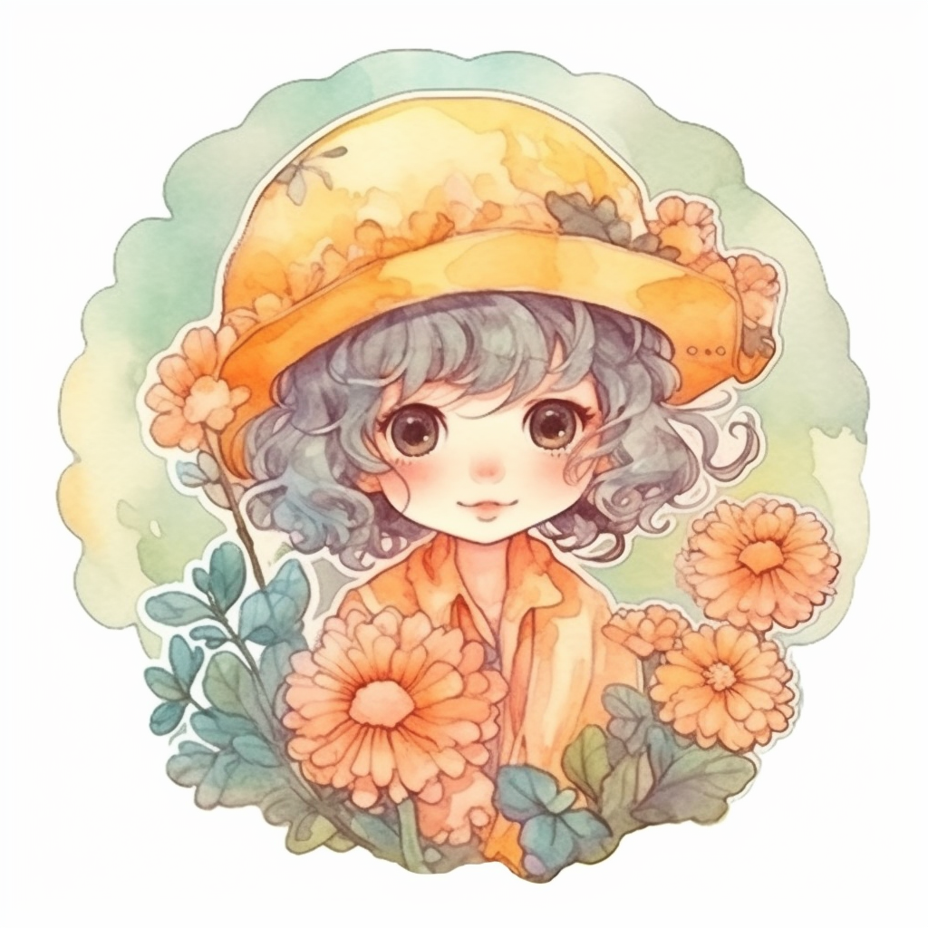 Marigold Floer Vinyl Decal Sticker for Car, Laptop, Tumbler and more # 006356