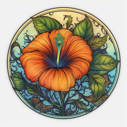 Morning Glory Flower Vinyl Decal Sticker for Car, Laptop, Tumbler and more # 006333