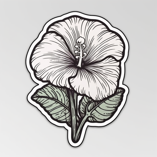 Morning Glory Flower Vinyl Decal Sticker for Car, Laptop, Tumbler and more # 006361