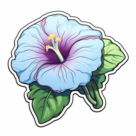 Morning Glory Flower Vinyl Decal Sticker for Car, Laptop, Tumbler and more # 006347