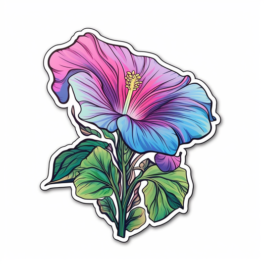 Morning Glory Flower Vinyl Decal Sticker for Car, Laptop, Tumbler and more # 006323