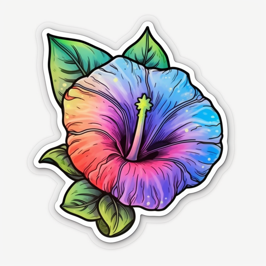 Morning Glory Flower Vinyl Decal Sticker for Car, Laptop, Tumbler and more # 006349