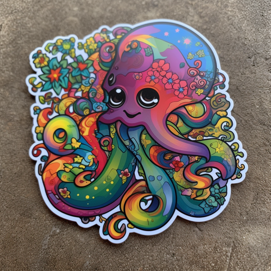 Octopus Vinyl Decal Sticker for Car, Laptop, Tumbler and more # 005803