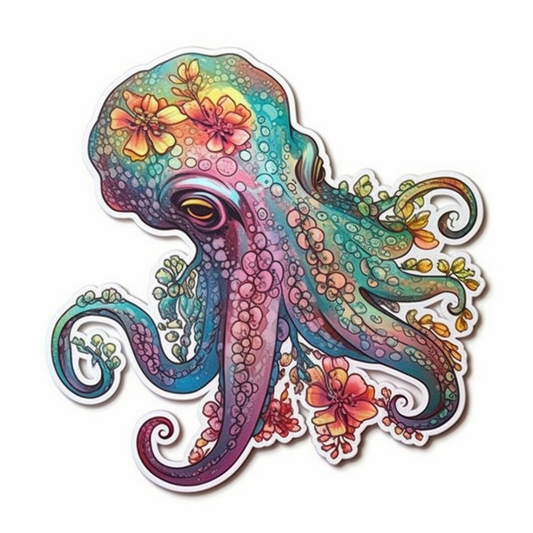 Octopus Vinyl Decal Sticker for Car, Laptop, Tumbler and more # 005798